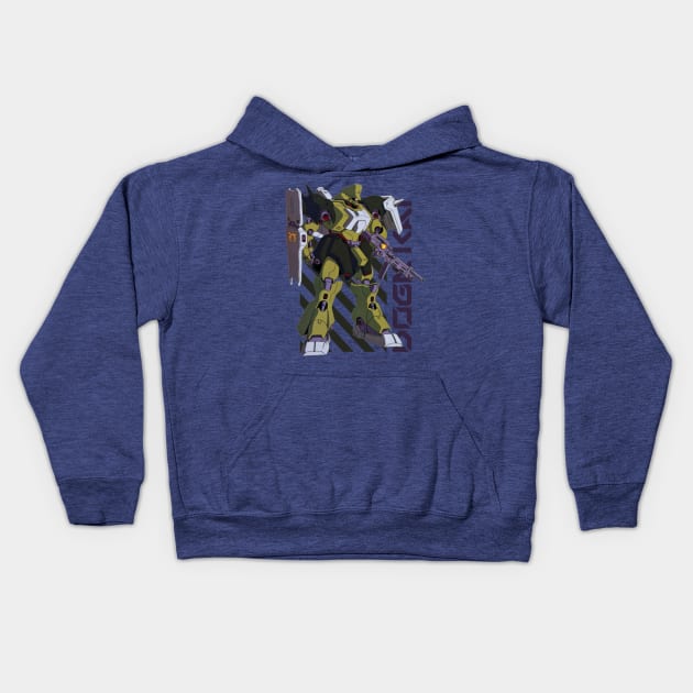 Geara Doga Kai Gundam Kids Hoodie by Shapwac12